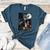 Boston Terrier Selfie Full Moon Flying Witch Halloween Dog Women's Heather T-Shirt Heather Deep Teal