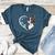 Boston Terrier Shirts For Women Girls Kids Heart Cute Women's Heather T-Shirt Heather Deep Teal