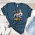 Boston Terrier Skeleton Mummy Witch Halloween Women's Heather T-Shirt Heather Deep Teal