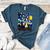 Boston Terrier Starry Night Van Gogh Art Women's Heather T-Shirt Heather Deep Teal