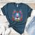 Boston Terrier Sugar Skull Dog Day Of The Dead Women's Heather T-Shirt Heather Deep Teal
