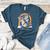 Boston Terrier Unicorn Riding Dinosaur T-Rex Girls Rainbow Women's Heather T-Shirt Heather Deep Teal