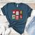 Christmas Teacher Stamps Women's Heather T-Shirt Heather Deep Teal