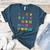 Counting 1-10 Learn To Count Number School Kids Teacher Women's Heather T-Shirt Heather Deep Teal