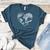 ESL Teacher ESOL Student Cute Heart Shape English Teacher Women's Heather T-Shirt Heather Deep Teal