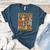 Fall In Love With Music Groovy Thanksgiving Music Teacher Men Women Girls Kids Women's Heather T-Shirt Heather Deep Teal