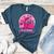 Ghost And Witch Boston Terrier Dog In October We Wear Pink Women's Heather T-Shirt Heather Deep Teal