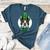 Green Boston Terrier Shamrock St Patricks Day Boston Terrier Women's Heather T-Shirt Heather Deep Teal
