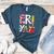 Happy Fri-Yay Teacher Back To School Friday Lovers Women's Heather T-Shirt Heather Deep Teal