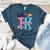 Hello TK Transitional Kindergarten Back To School Teacher Women's Heather T-Shirt Heather Deep Teal