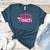 My Job Is Teach Pink Retro Female Teacher Life Women Women's Heather T-Shirt Heather Deep Teal My Job Is Teach Pink Retro Female Teacher Life Women Women's Heather T-Shirt Heather Deep Teal