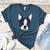 Kids Boston Terrier Dog For Women And Girls Women's Heather T-Shirt Heather Deep Teal