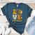 LOVE 3rd Grade Pumpkin Teacher Student Halloween Costume Women's Heather T-Shirt Heather Deep Teal