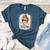 Messy Bun Spooky Teacher Bleached Halloween Teachers Women's Heather T-Shirt Heather Deep Teal