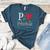 P Is For Preschool Teacher Student Back To School Women's Heather T-Shirt Heather Deep Teal P Is For Preschool Teacher Student Back To School Women's Heather T-Shirt Heather Deep Teal