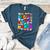 Hispanic Heritage Month 2025 Latino Puerto Rico Teacher Kids Women's Heather T-Shirt Heather Deep Teal