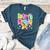 Preppy Fourth Grade Back To School 4th Grade Teacher Girls Women's Heather T-Shirt Heather Deep Teal