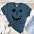 Pumpkin Artist Halloween Art Teacher Women's Heather T-Shirt Heather Deep Teal