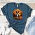 Pumpkin Boston Terrier Costume On Boston Terrier Halloween Women's Heather T-Shirt Heather Deep Teal