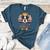 Retro Boston Terrier Dad Women's Heather T-Shirt Heather Deep Teal