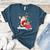 Santa Ugly Christmas Tree Lights Boston Terrier Dog Lover Women's Heather T-Shirt Heather Deep Teal