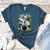 Skeleton Mad Scientist Halloween Costume Science Teacher Women's Heather T-Shirt Heather Deep Teal