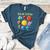 Solar System Cute Face Planets Space Science Teacher School Women's Heather T-Shirt Heather Deep Teal