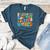 My Students Are Out Of This World Space Groovy Teacher Women's Heather T-Shirt Heather Deep Teal