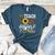 TEACH LOVE INSPIRE Teacher Sunflower Appreciation Women's Heather T-Shirt Heather Deep Teal TEACH LOVE INSPIRE Teacher Sunflower Appreciation Women's Heather T-Shirt Heather Deep Teal