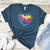 Teaching Is a Work Of Heart Tie Dye Hippie For Teacher For Men Women Girls Kids Women's Heather T-Shirt Heather Deep Teal