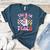 Trick Or Teach Halloween Teacher Floral Ghost Groovy Women's Heather T-Shirt Heather Deep Teal