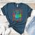 Trick Or Teach Neon Ghost Flower Teacher Spooky Halloween Women's Heather T-Shirt Heather Deep Teal