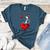 Valentine's Day Boston Terrier Dog Vector Women's Heather T-Shirt Heather Deep Teal