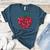 Valentines Day Teacher Hearts Apple Love Teach Women Men Women's Heather T-Shirt Heather Deep Teal Valentines Day Teacher Hearts Apple Love Teach Women Men Women's Heather T-Shirt Heather Deep Teal