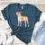 Vintage Floral Boston Terrier For Dog Lover Women's Heather T-Shirt Heather Deep Teal