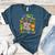 Wild About Teaching Safari Jungle School Teacher Women's Heather T-Shirt Heather Deep Teal
