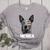 4th July Blue Heeler Dog Merica Patriotic USA Flag Cute Women's Heather T-Shirt Athletic Heather