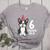 6 Years Old Birthday Boston Terrier Dog Lover 6th Party Kid Women's Heather T-Shirt Athletic Heather