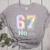 67 Ho Holmium Science Teacher Elements Table Six Seven Meme Women's Heather T-Shirt Athletic Heather