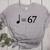 67 Music Meme Slang Musician Kids Music Teacher Women's Heather T-Shirt Athletic Heather