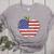 American Flag Teachers Students Apple 4th Of July Vintage Women's Heather T-Shirt Athletic Heather American Flag Teachers Students Apple 4th Of July Vintage Women's Heather T-Shirt Athletic Heather
