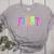Back To School Neon Checkered First Grade Colorful Teacher Women's Heather T-Shirt Athletic Heather