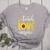 Back To School Teach Love And Inspire Teacher Sunflower Women's Heather T-Shirt Athletic Heather