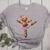 Ballet Dancer Gingerbread Christmas Dance Teacher Girl Women Women's Heather T-Shirt Athletic Heather