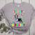 My Birthday Colorful Costume Boston Terrier Party Women's Heather T-Shirt Athletic Heather