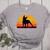 Boston Terrier Bostie Sunset Retro Dog Pet Mom Dad Women's Heather T-Shirt Athletic Heather