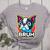 Boston Terrier Bruh Dog Lover Women's Heather T-Shirt Athletic Heather