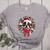 Boston Terrier Christmas Wreath Decoration Xmas Pajamas Women's Heather T-Shirt Athletic Heather