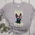 Boston Terrier Dad Boston Bull Bostie Dog Women's Heather T-Shirt Athletic Heather