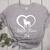 Boston Terrier Dad Cute Boston Terrier Silhouette Heart Premium Women's Heather T-Shirt Athletic Heather
